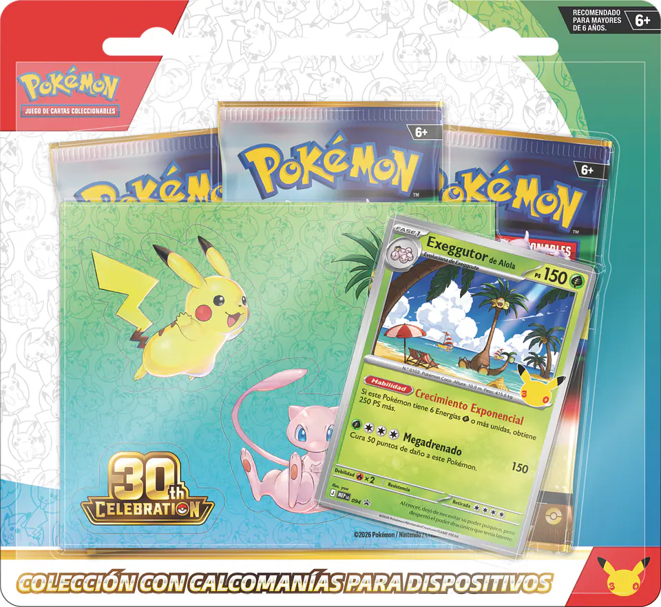 [LANZAMIENTO 16 DE SEPTIEMBRE 2026] POKEMON TCG 30TH CELEBRATION - TECH STICKER COLLECTION ENGLISH 3