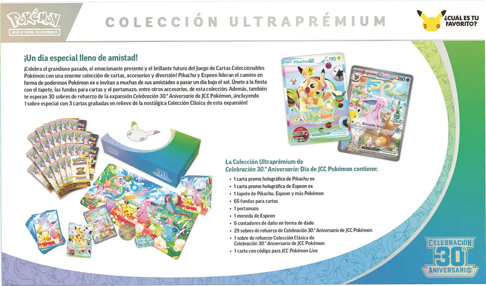 [LANZAMIENTO 6 DE NOVIEMBRE 2026] POKEMON TCG 30TH CELEBRATION - ULTRA PREMIUM COLLECTION ESPAÑOL 4