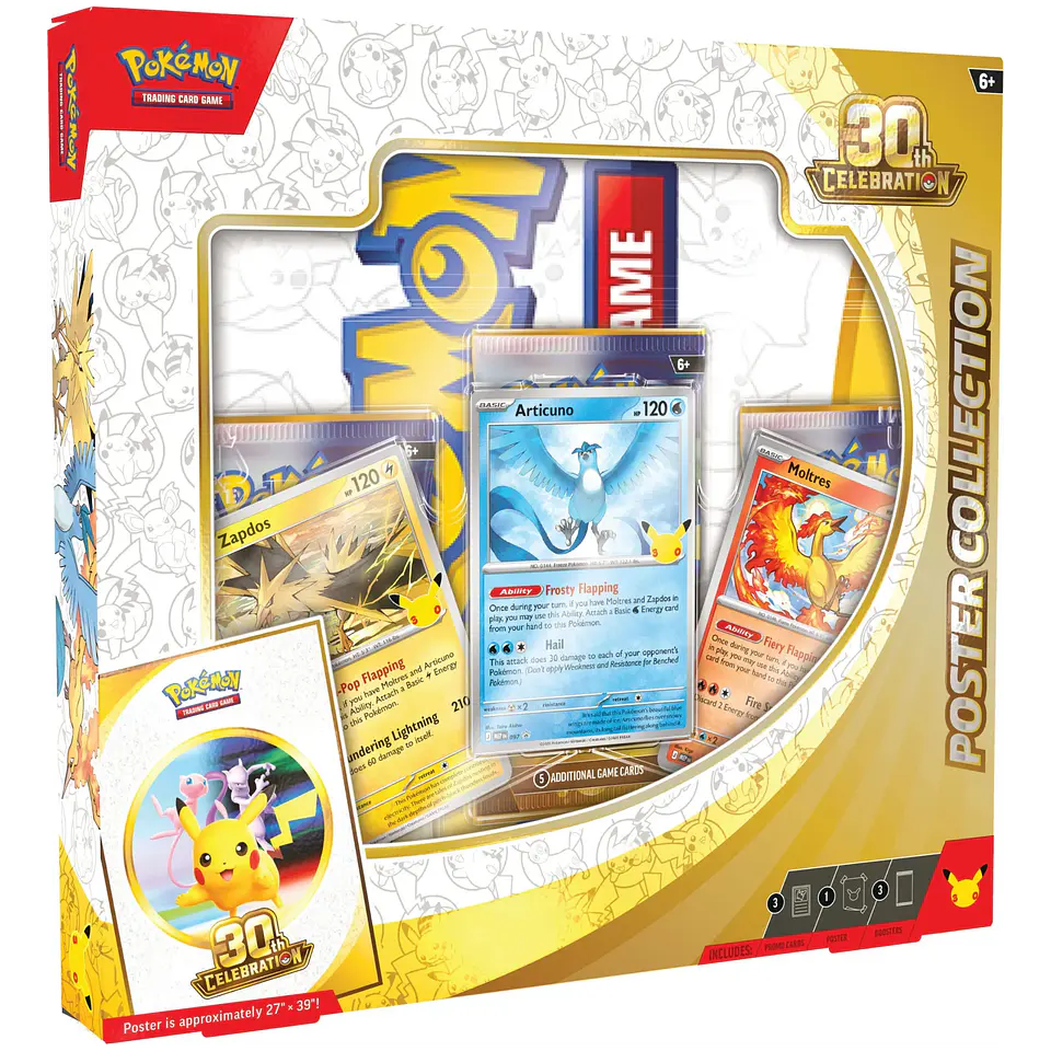[LANZAMIENTO 16 DE SEPTIEMBRE 2026] POKEMON TCG 30TH CELEBRATION - POSTER COLLECTION ENGLISH 1