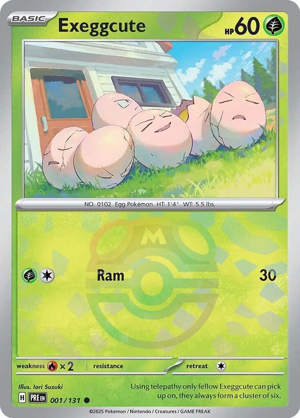 Pokemon TCG Exeggcute (Master Ball Pattern) Ingkes 1