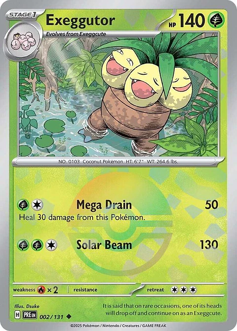Pokemon TCG Exeggutor (Poke Ball Pattern) Ingles