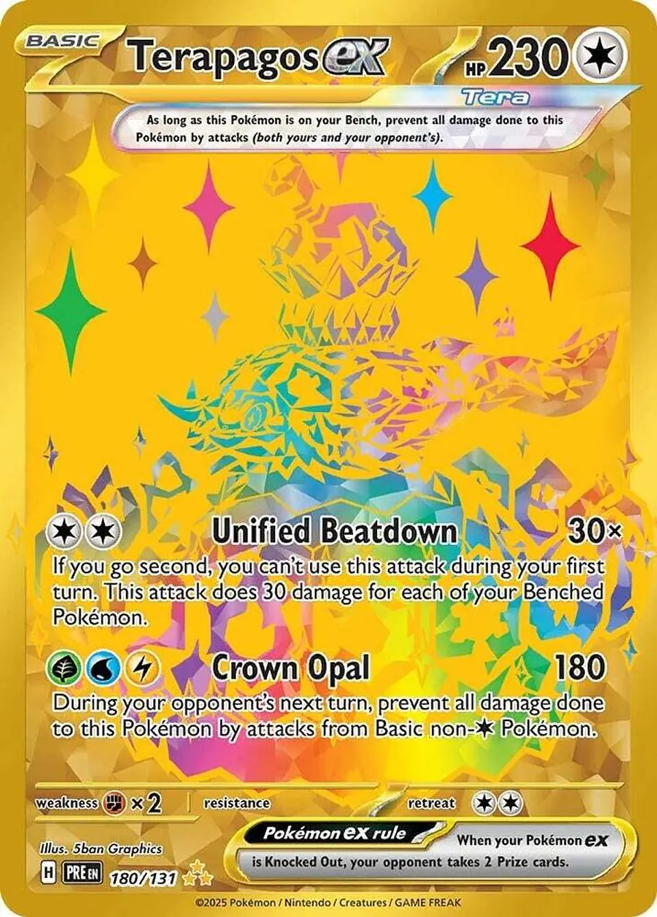 Pokemon TCG Terapagos ex - 180/131 Ingles 1