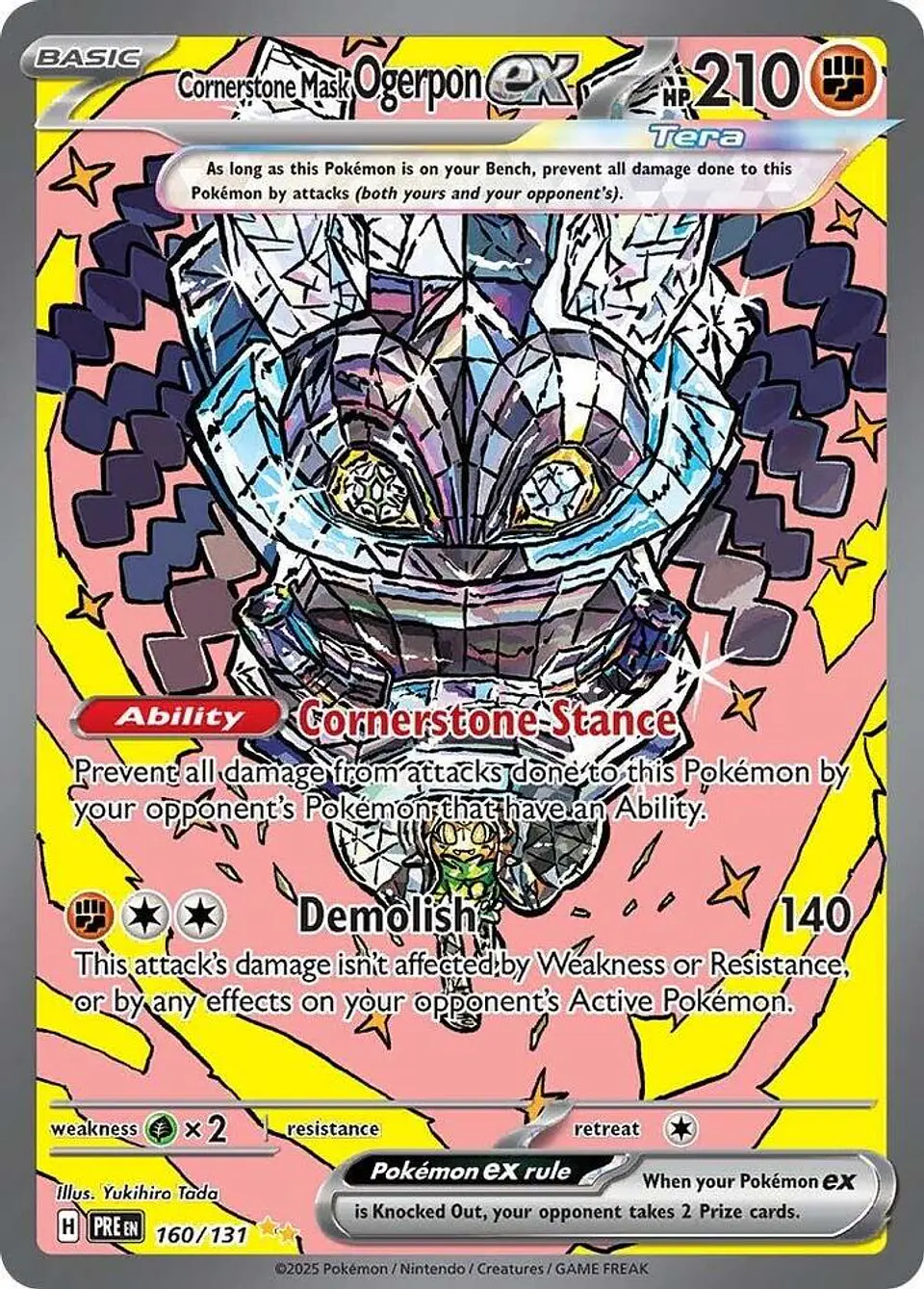 Pokemon TCG Cornerstone Mask Ogerpon ex - 160/131 Ingles 1