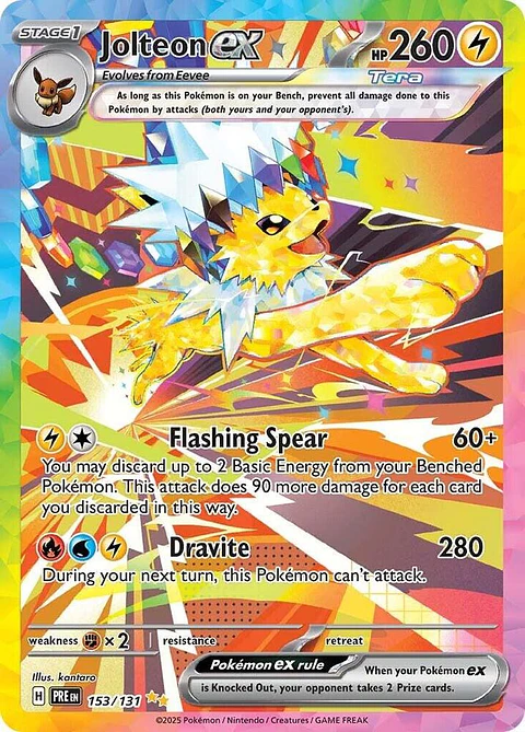 Pokemon TCG Jolteon ex - 153/131 Ingles