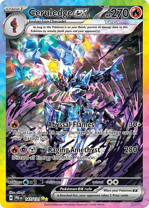 Pokemon TCG Ceruledge ex 147/131 Ingles