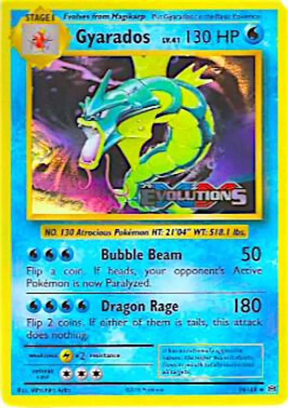 Pokemon TCG Gyarados (XY Evolutions Prerelease) Ingles 1