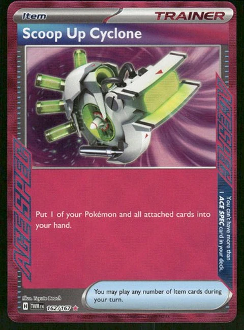 2024 Scoop Up Cyclone 162/167 ACE SPEC Rare Holo NM SV06: Twilight Masquerade