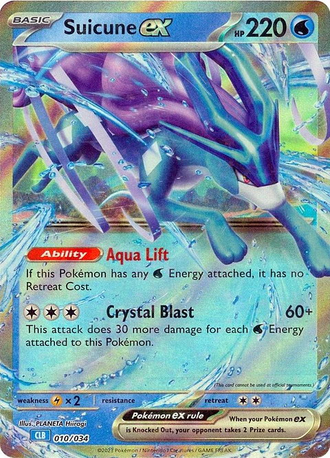 POKEMON TCG Suicune ex 010/034 INGLES