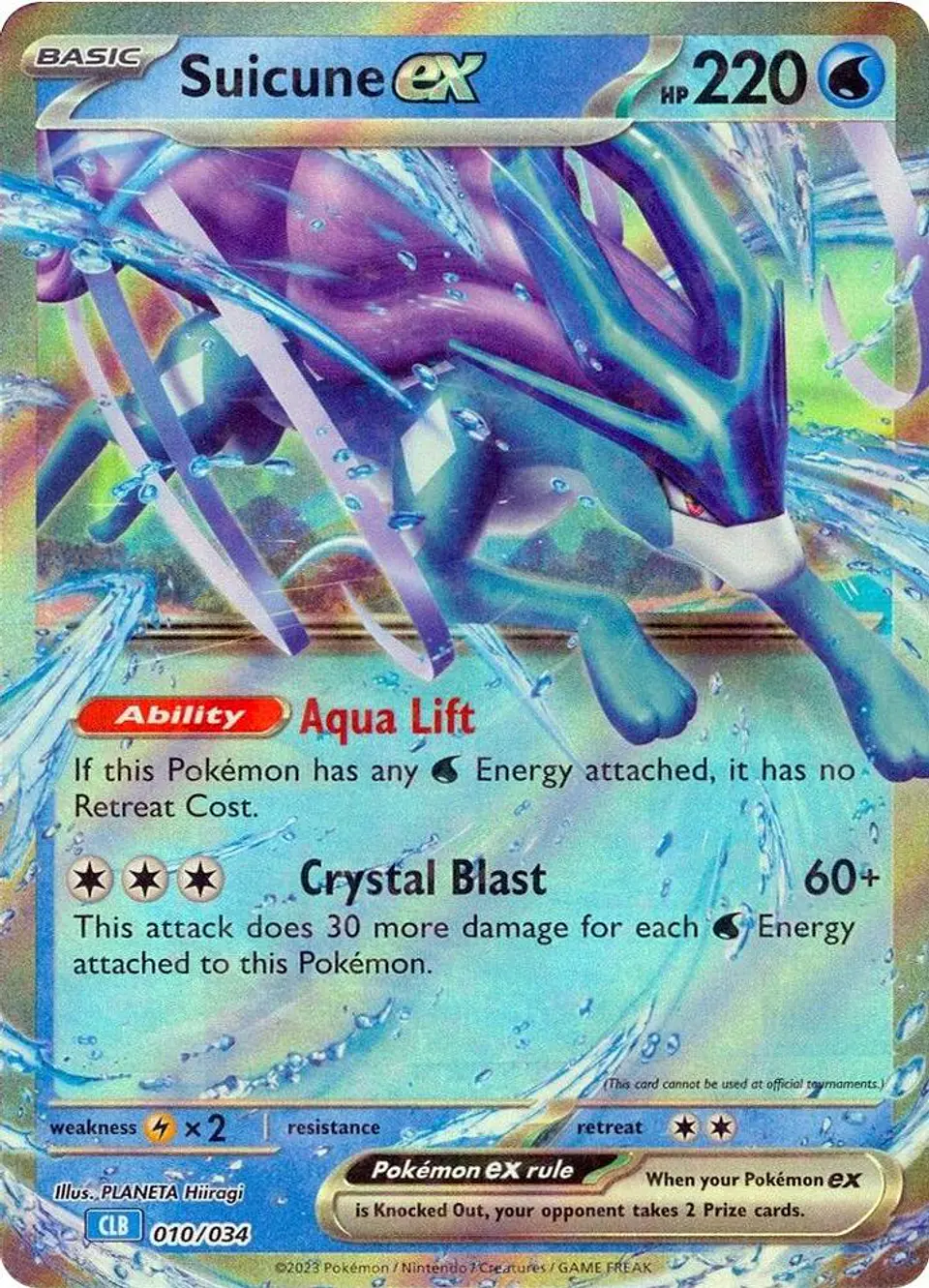 POKEMON TCG Suicune ex 010/034 INGLES 1
