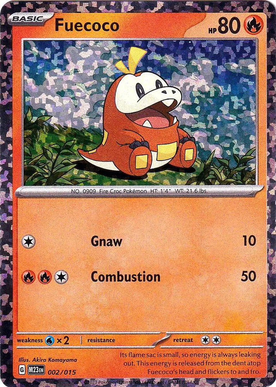 POKEMON TCG Fuecoco McDonald's Promos 2023 002/015 ESPAÑOL 1