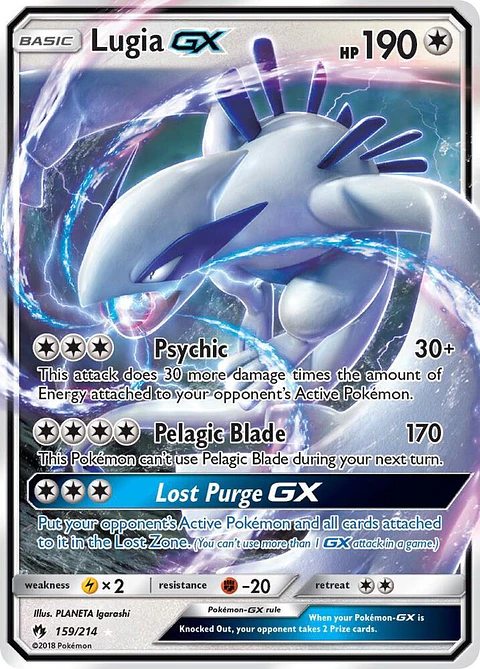 POKEMON TCG Lugia GX 159/214 SM - Lost Thunder ESPAÑOL