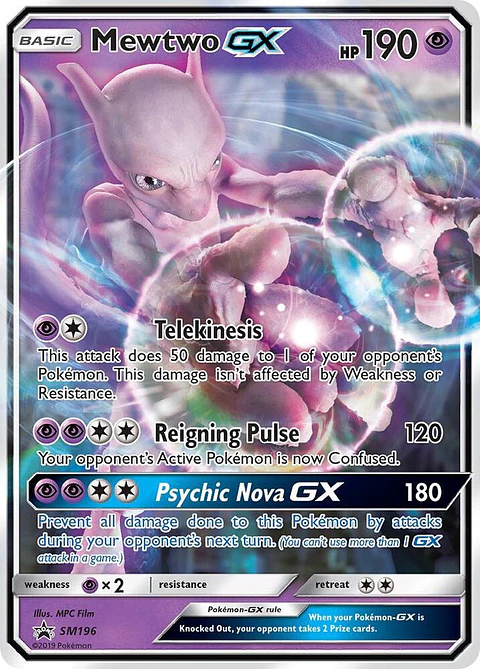 POKEMON TCG Mewtwo GX - SM196 ESPAÑOL