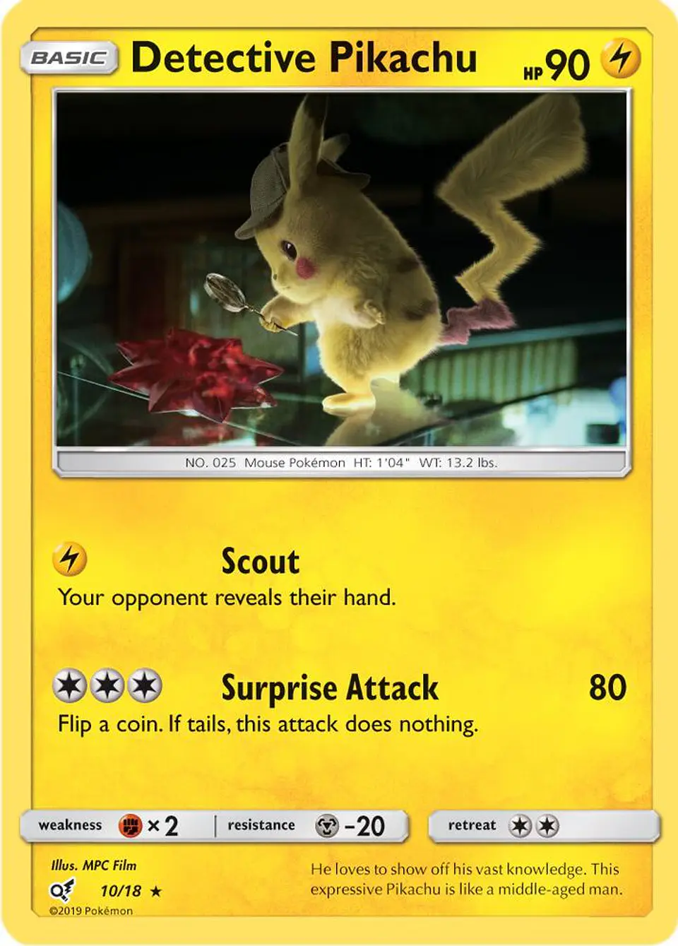 POKEMON TCG Detective Pikachu 10/18 INGLES 1