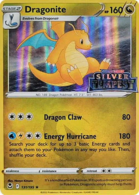 POKEMON TCG Dragonite (Silver Tempest Stamped) 131/195 INGLES