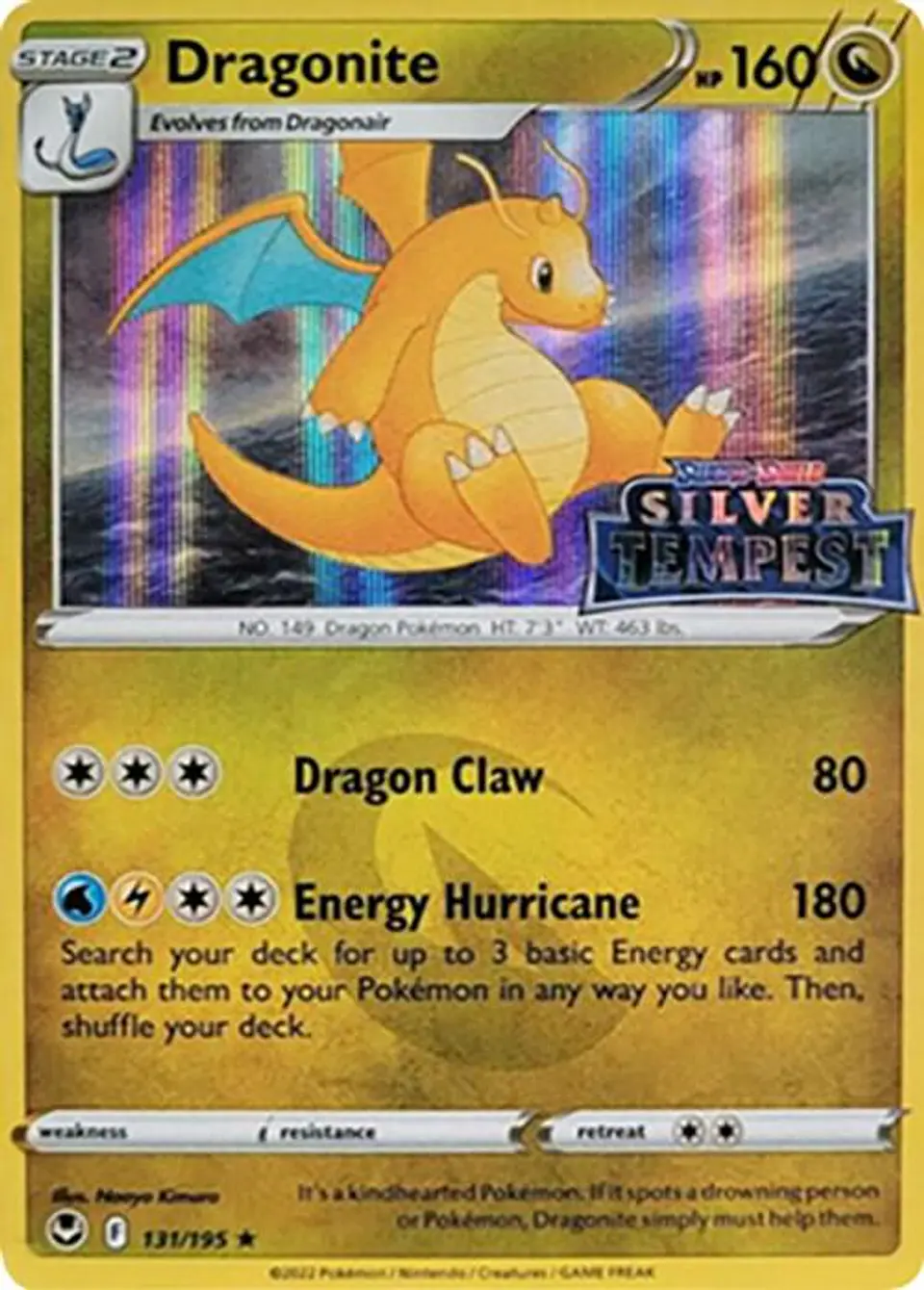 POKEMON TCG Dragonite (Silver Tempest Stamped) 131/195 INGLES 1