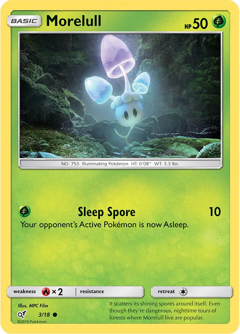 POKEMON TCG Morelull (Holo Common) Detective Pikachu 3/18 ESPAÑOL