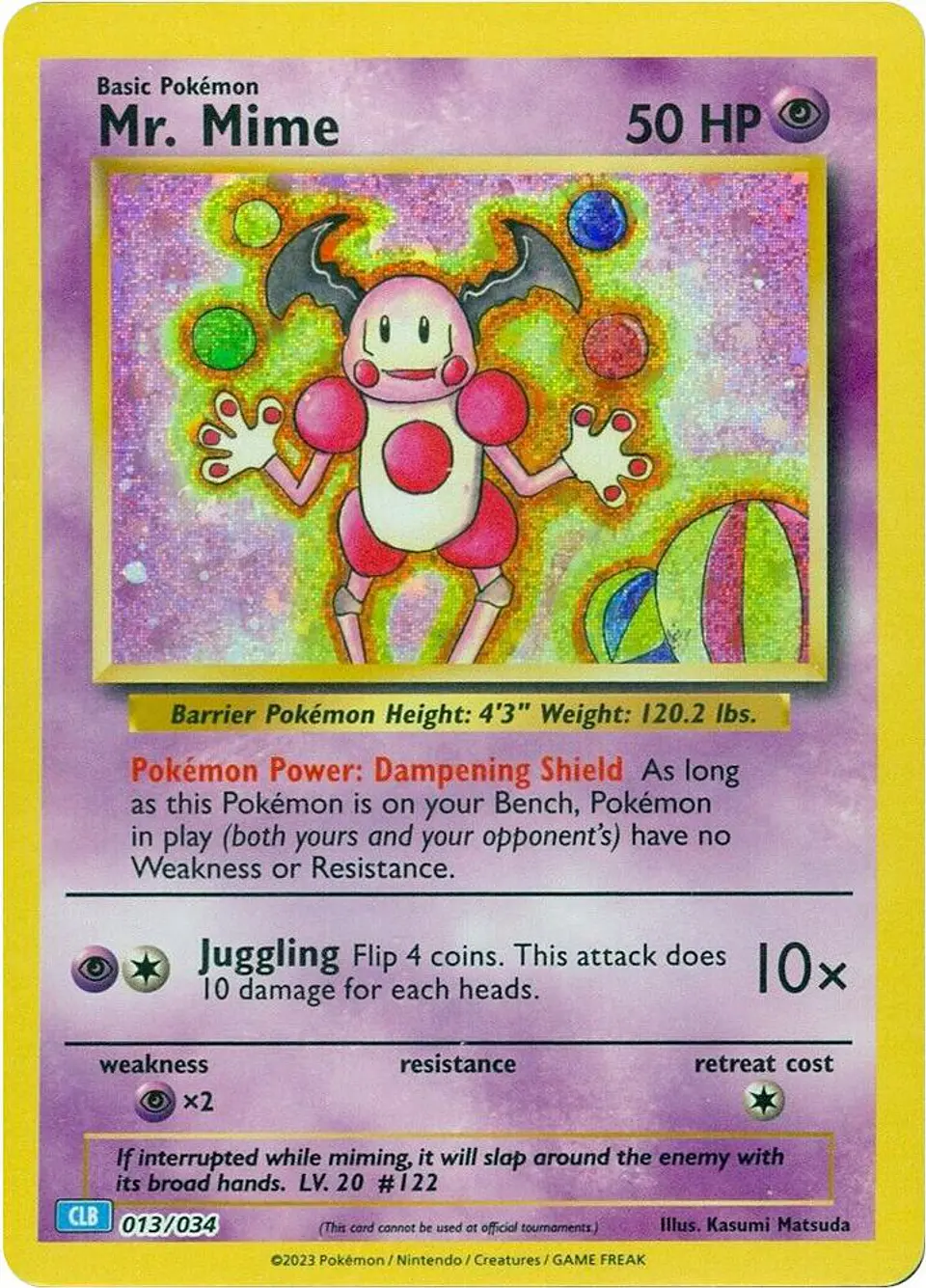 POKEMON TCG Mr. Mime Classic Collection 013/034 INGLES 1