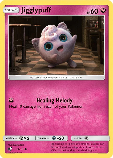 POKEMON TCG Jigglypuff (Holo Common) Detective Pikachu ESPAÑOL HOLO