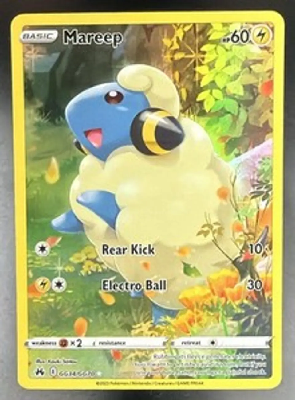 2023 Pokemon Crown Zenith Mareep Holo GG34/GG70 1