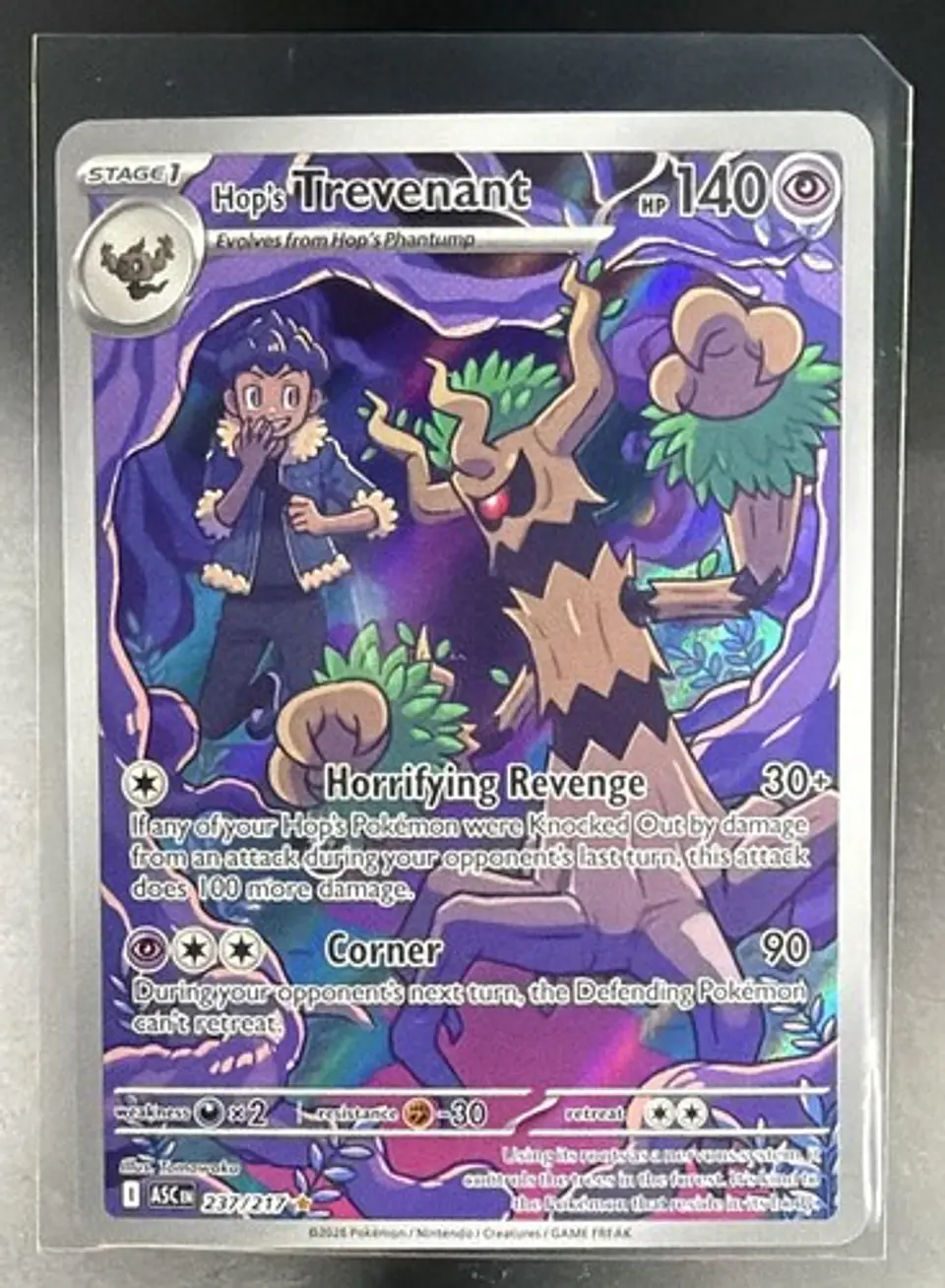 2026 Pokemon Ascended Heroes Hop's Trevenant 237/217 Illustration Rare Holo 1