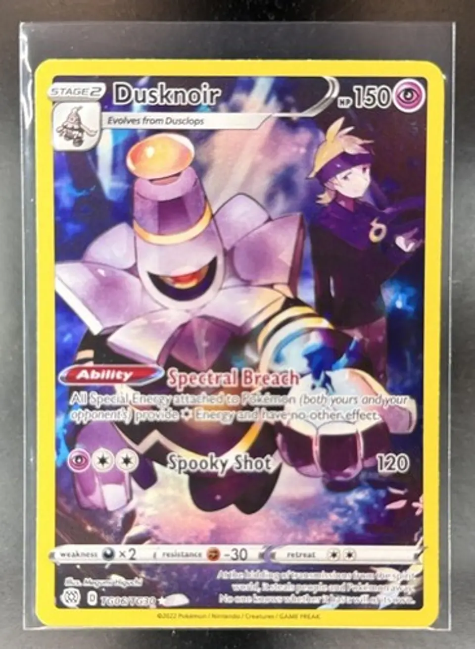 2022 Pokemon Brilliant Stars Dusknoir Ultra Rare Holo TG06/TG30 1