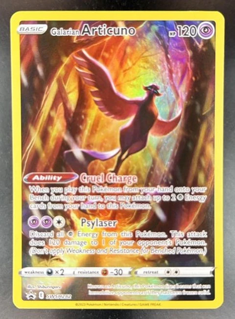 2022 Pokemon SWSH Promo Cards Black Star Promo Galarian Articuno #SWSH282