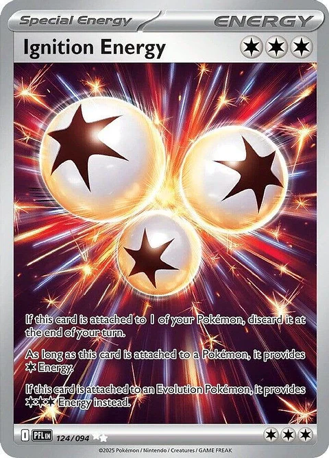 Pokemon Ignition Energy (124/158) Phantasmal Flames NM HOLO