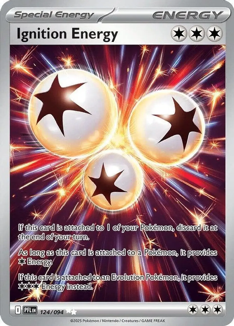 Pokemon Ignition Energy (124/158) Phantasmal Flames NM HOLO 1