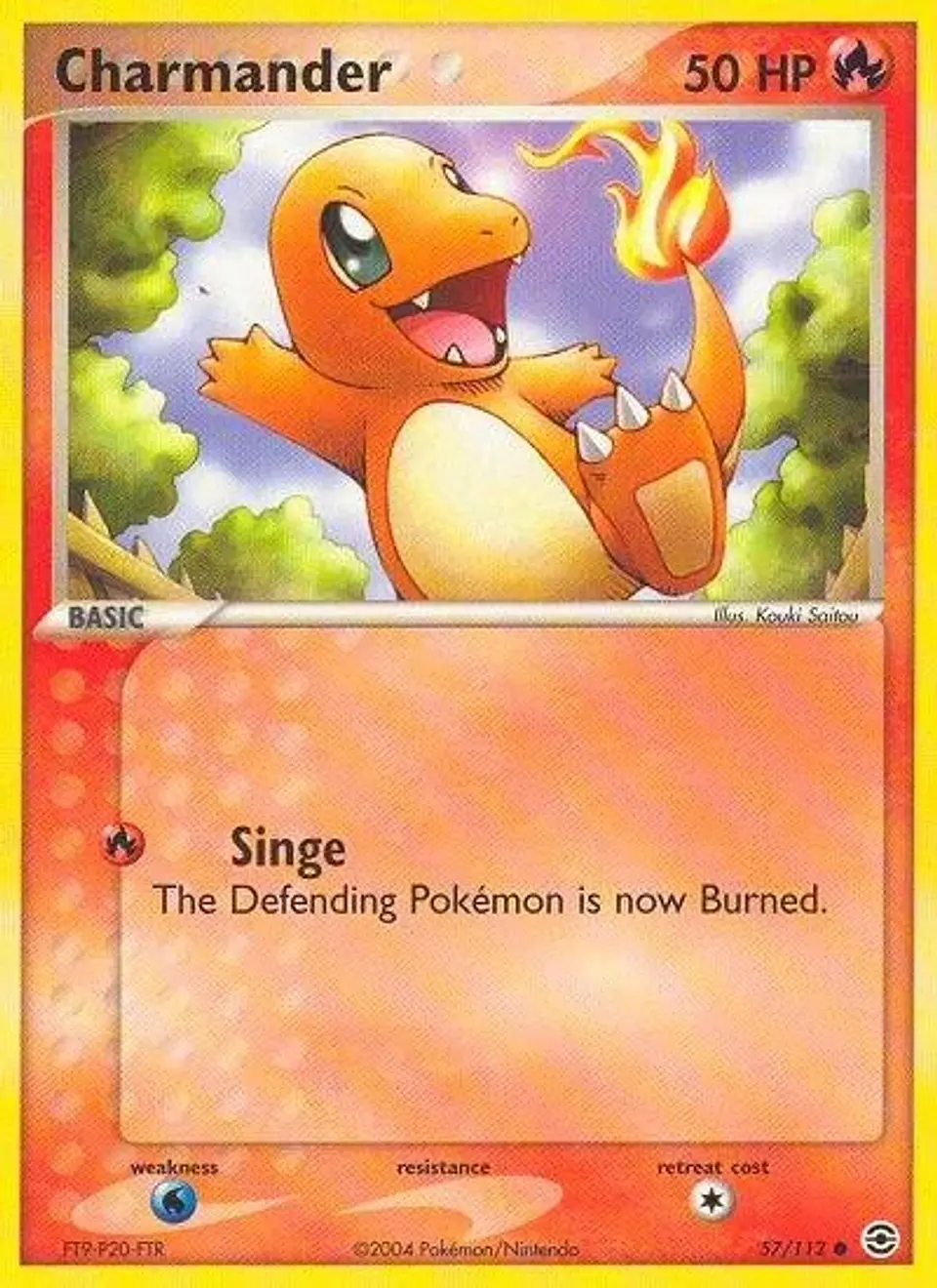 Pokemon Charmander (57/117) FireRed & LeafGreen MP 1