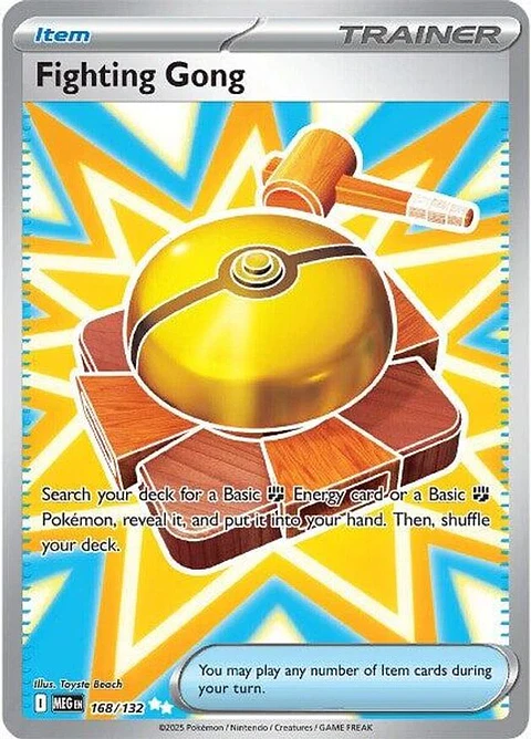 Pokemon Fighting Gong (168/205) Mega Evolution NM HOLO