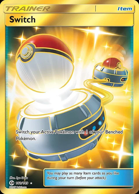 Pokemon Switch (160/248) Sun & Moon LP HOLO