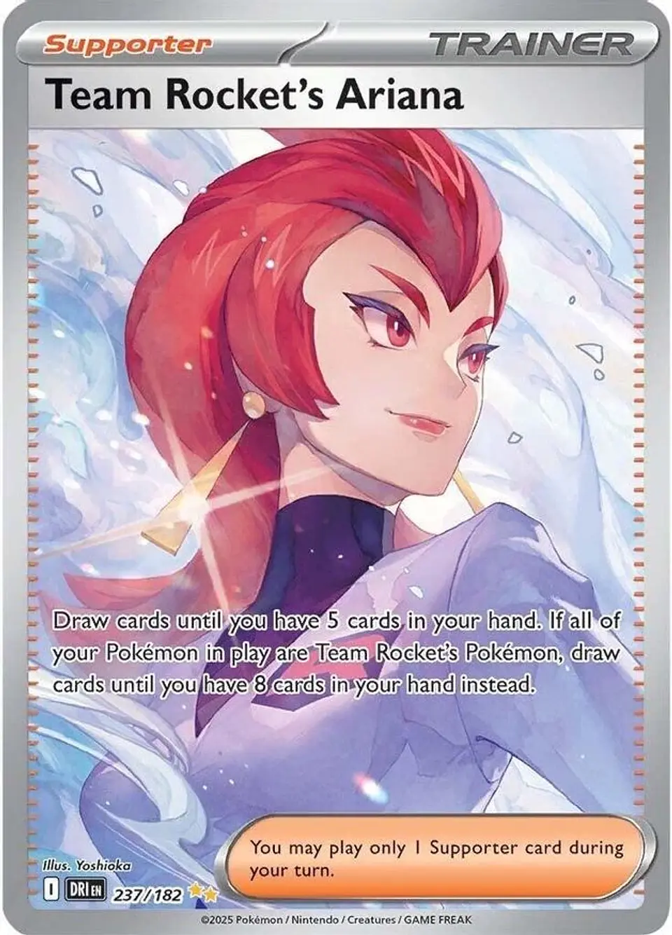 Pokemon Team Rocket's Ariana (237/276) Destined Rivals NM HOLO 1