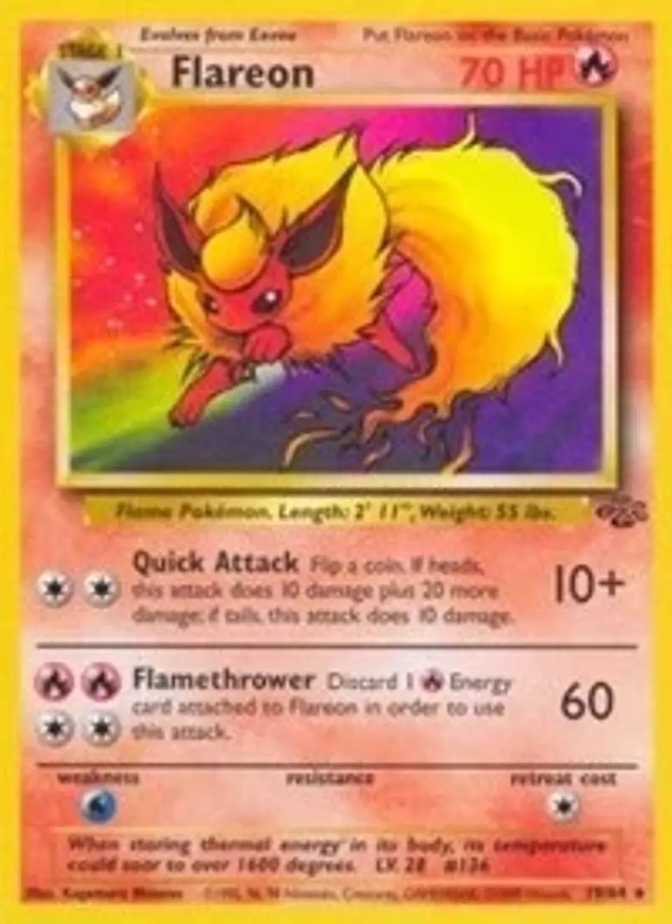 Pokemon Flareon (19/67) Jungle MP 1