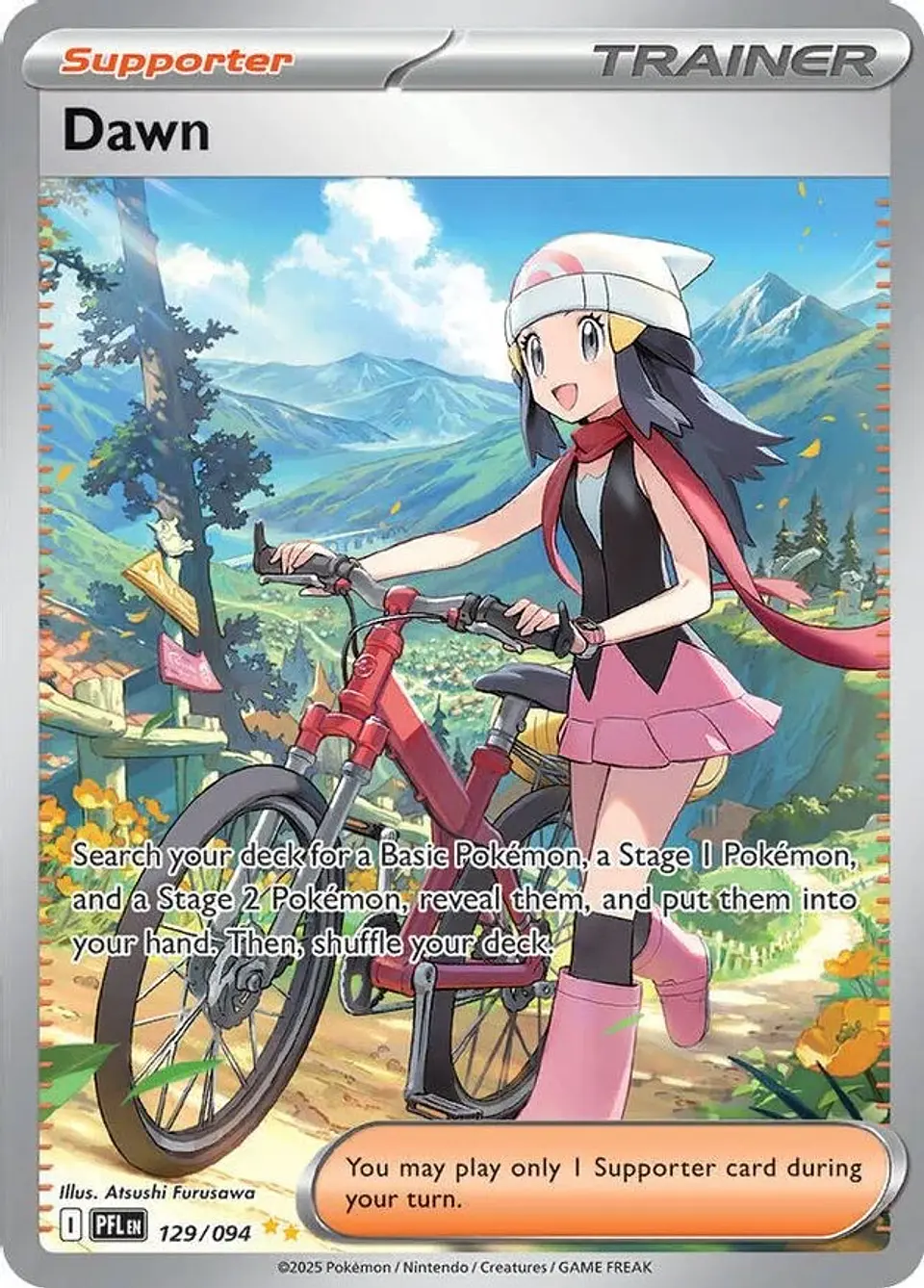 Pokemon Dawn (129/163) Phantasmal Flames LP HOLO 1