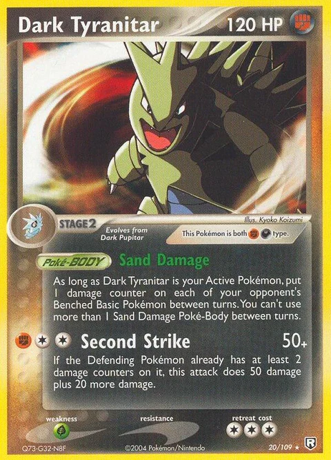 Pokemon Dark Tyranitar (20/116) Team Rocket Returns HP