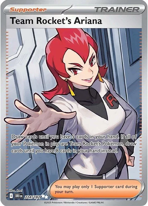 Pokemon Team Rocket's Ariana (224/276) Destined Rivals NM HOLO