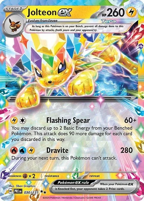Pokemon Jolteon ex (30/381) Prismatic Evolutions LP HOLO