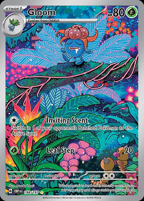 Pokemon Gloom (198/274) Obsidian Flames LP HOLO