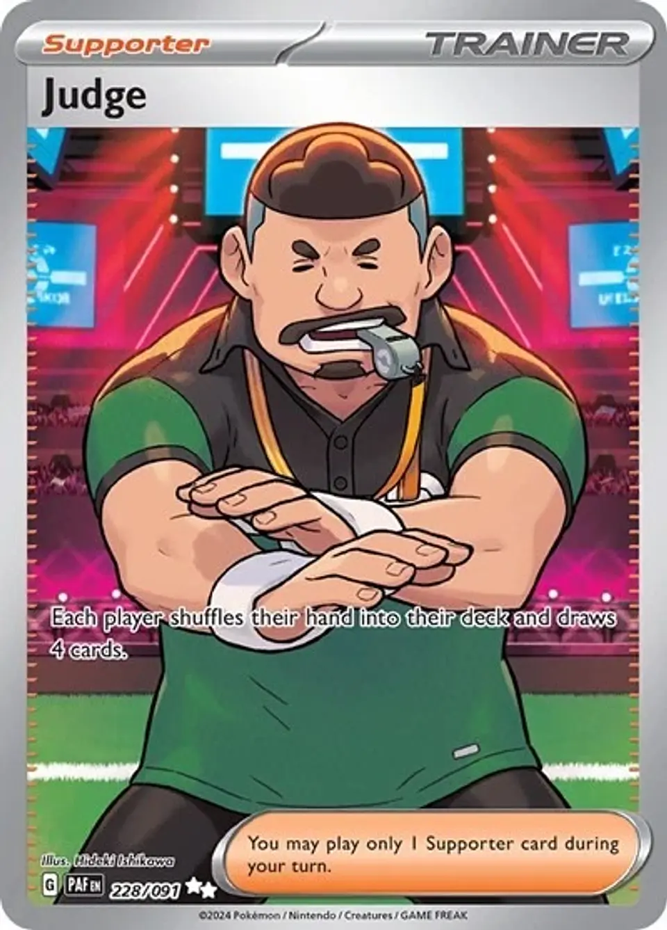 Pokemon Judge (228/260) Paldean Fates NM HOLO 1