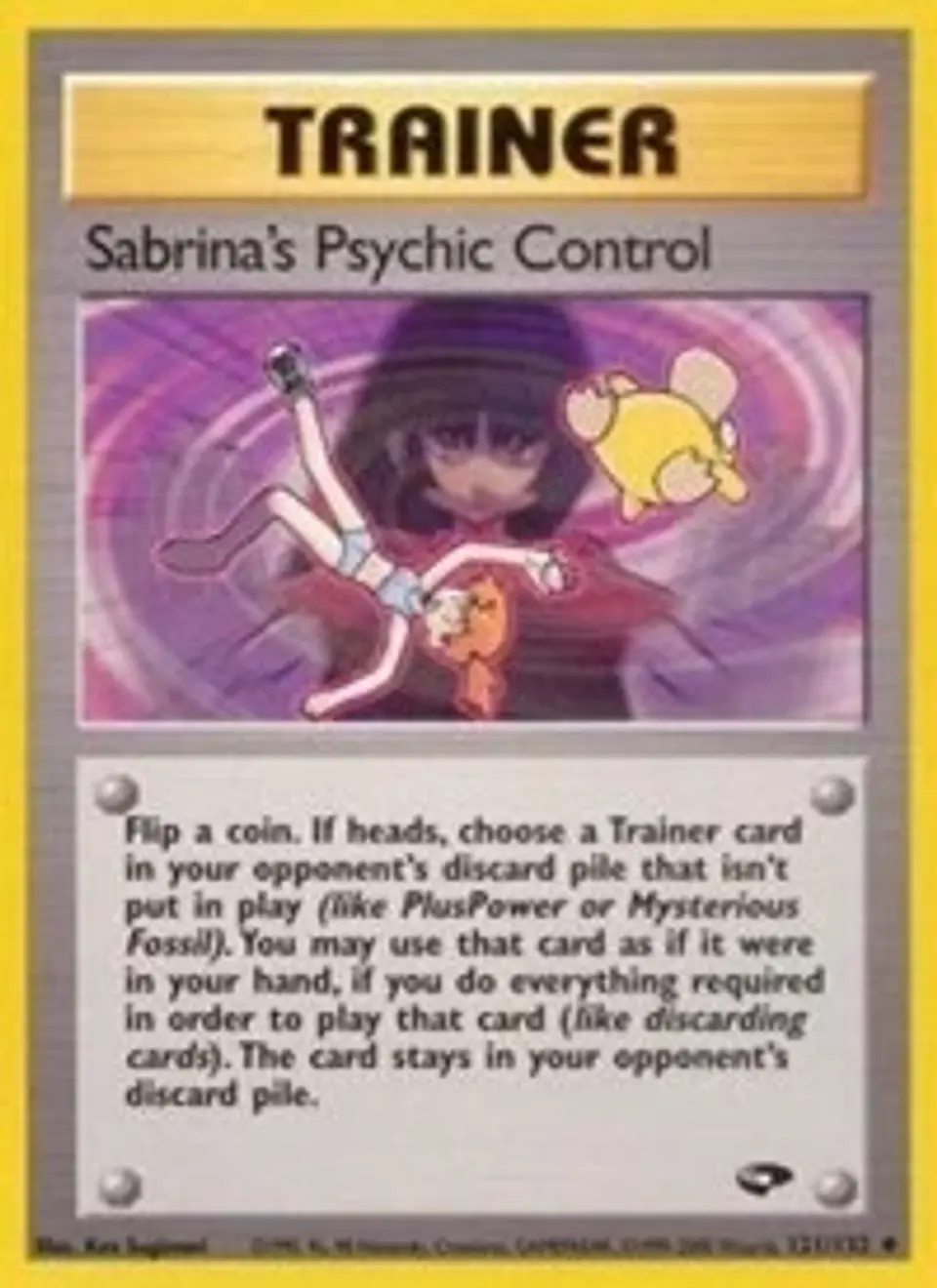 Pokemon Sabrina's Psychic Control (121/134) Gym Challenge MP 1