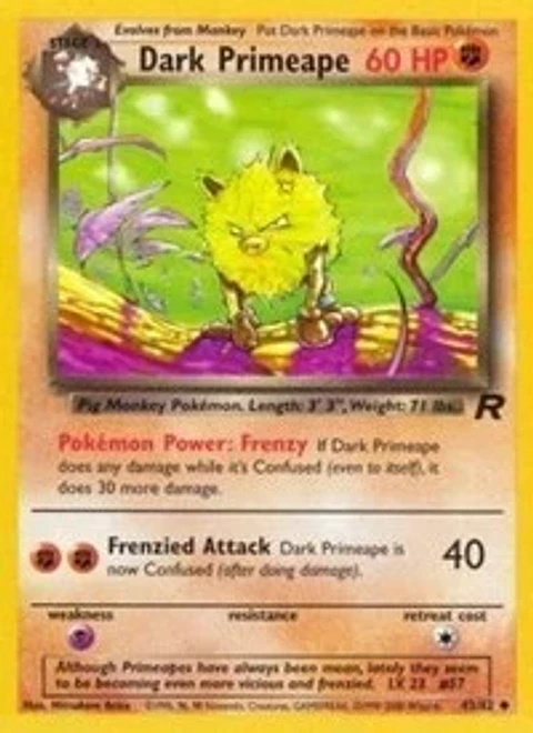 Pokemon Dark Primeape (43/87) Team Rocket LP