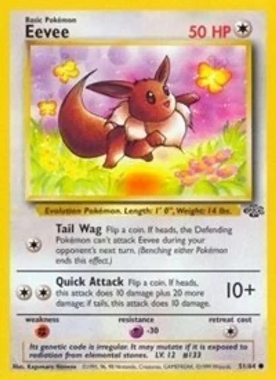 Pokemon Eevee (51/67) Jungle MP 1