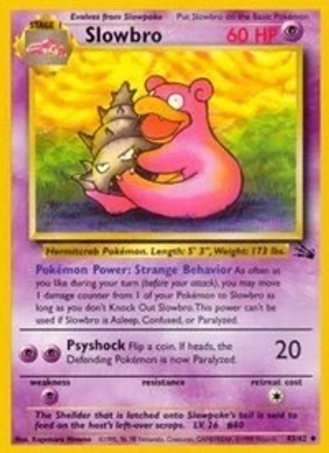 Pokemon Slowbro (43/65) Fossil LP