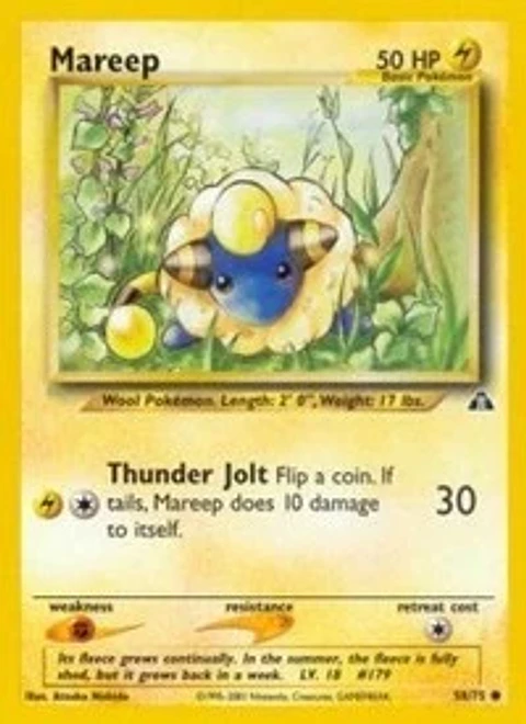 Pokemon Mareep (58/75) Neo Discovery NM