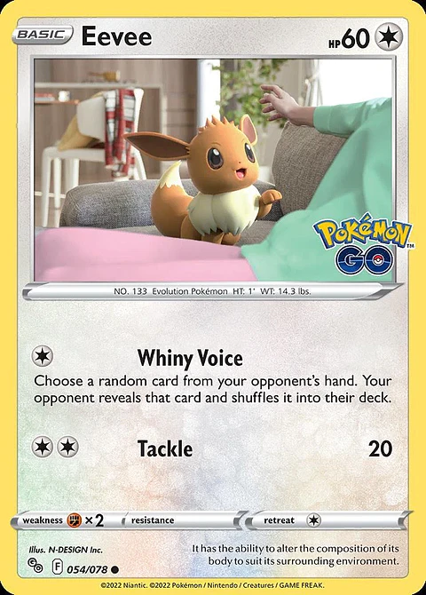Pokemon Eevee (54/88) Pok�mon GO LP