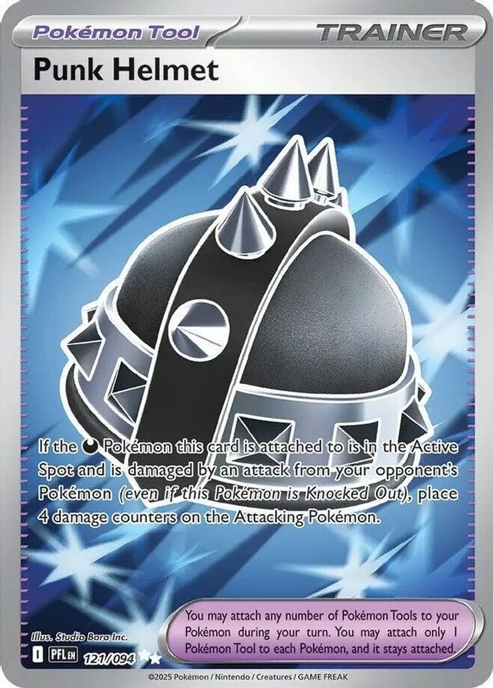 Pokemon Punk Helmet (121/130) Phantasmal Flames NM HOLO 1