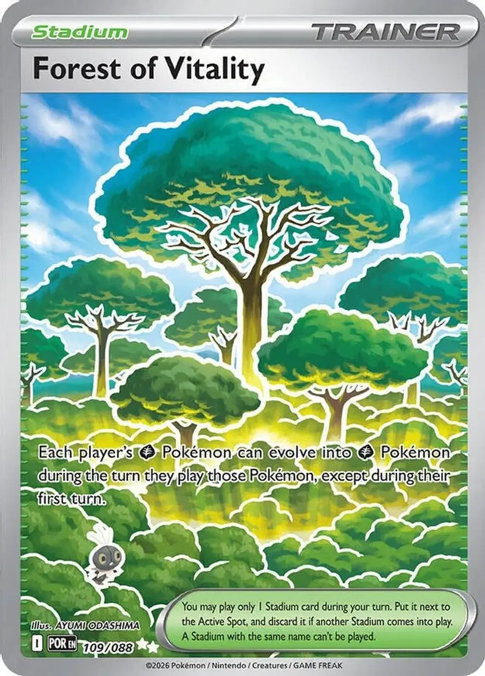 Pokemon Forest of Vitality (109/133) Perfect Order NM HOLO 1