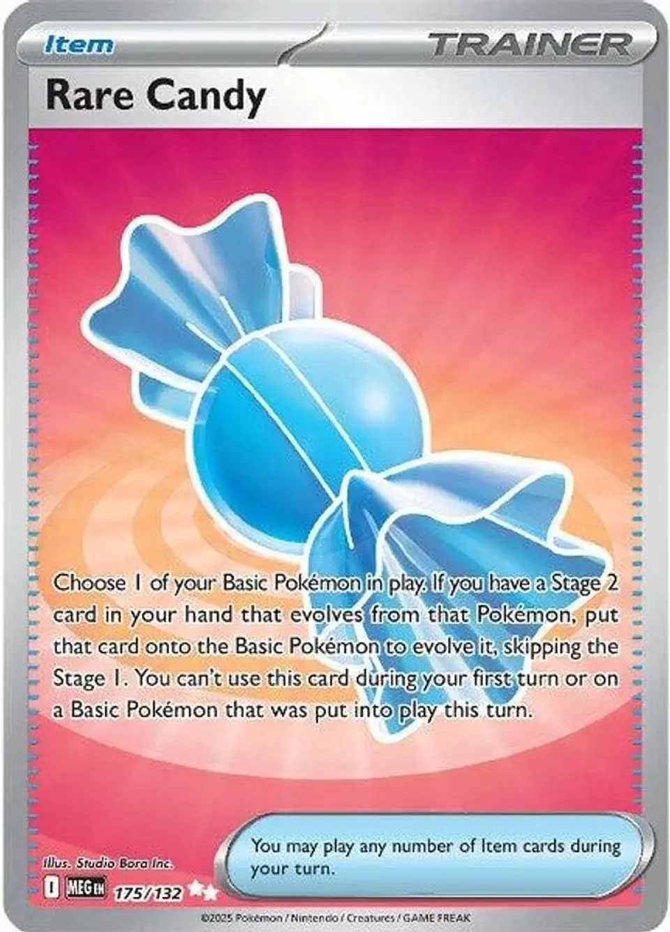 Pokemon Rare Candy (175/205) Mega Evolution NM HOLO 1