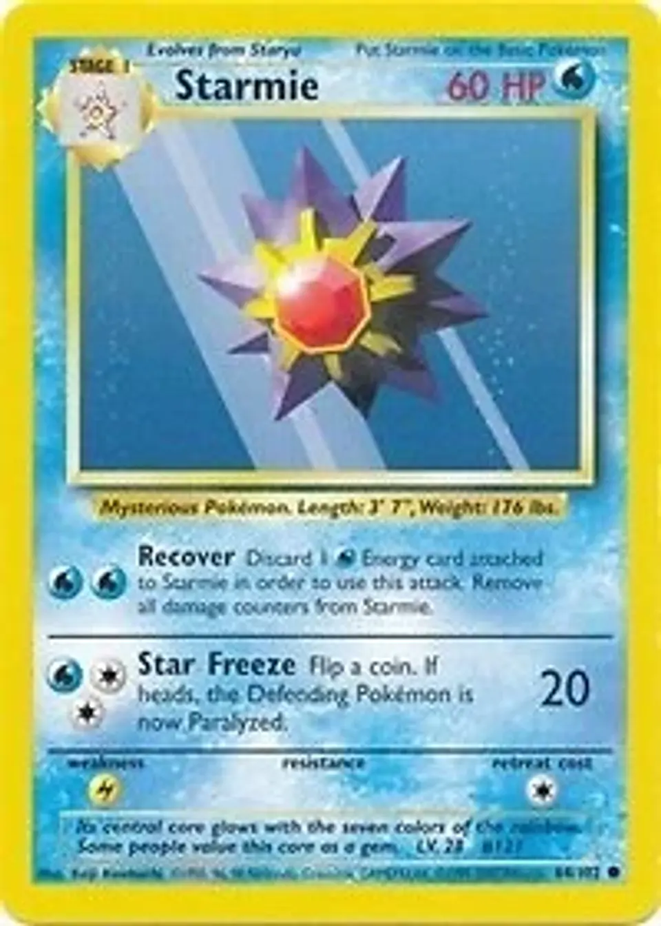 Pokemon Starmie (64/103) Base LP 1