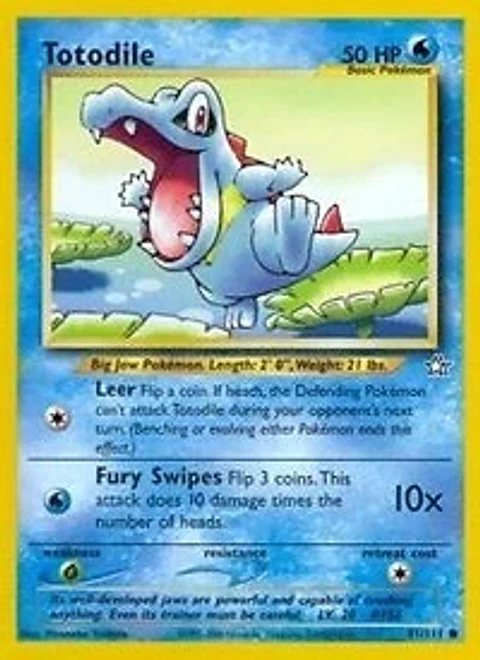 Pokemon Totodile (81/111) Neo Genesis LP